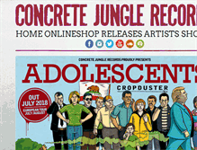 Tablet Screenshot of concretejunglerecords.com